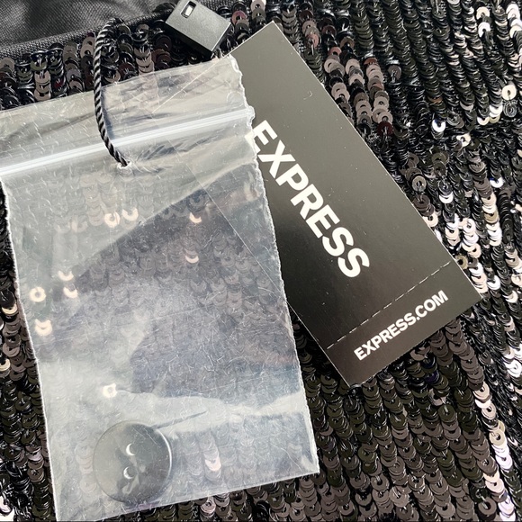 NWT Express High Waist Sequin Ankle Pant - Picture 15 of 16